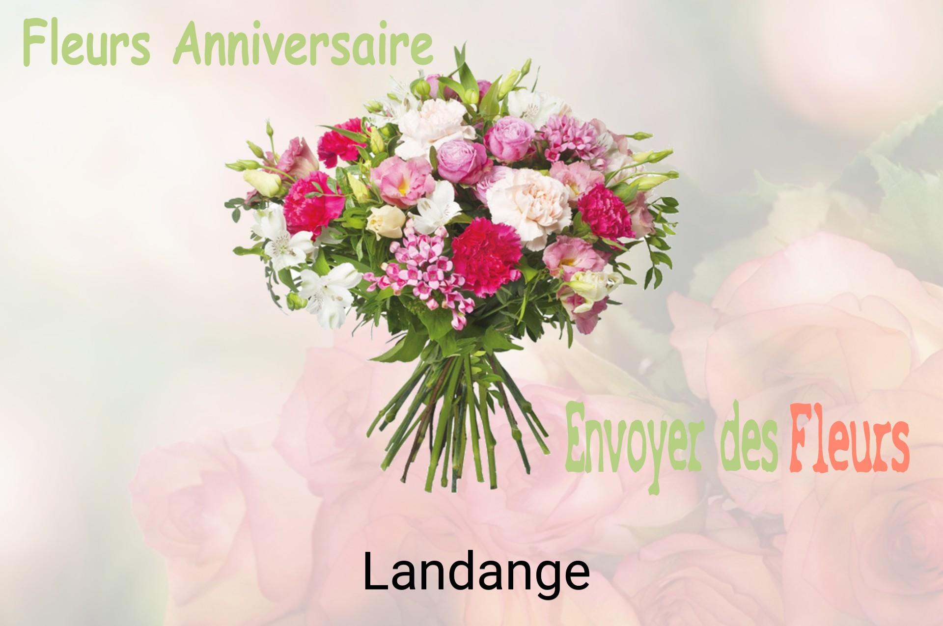 Bouquet de fleurs d’anniversaire livré à Landange
